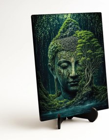 DUBLEZ | Fából készült Buddha kép - Az erdőből született
