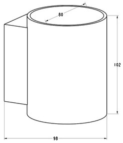 Zuma Line 91060-N - Fali lámpa SOLA WL 1xG9/40W/230V fehér