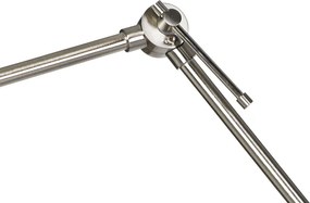 Állólámpa acél állítható fekete lámpabúrával 50cm - Editor