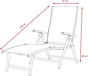 Avenberg SIESTA állítható relaxációs nyugágy