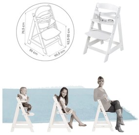 Fehér etetőszék Grow-Along – Roba