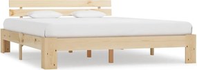 vidaXL tömör fenyőfa ágy matrac nélkül 160 x 200 cm