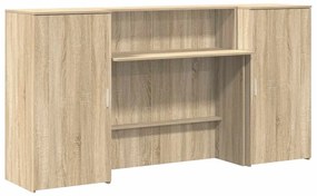 recepciós pult sonoma tölgy 200x50x103,5 cm szerelt fa