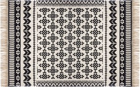 Nappali Szőnyeg Rojtokkal 120x170CM Boho Etnikai Modern Minta