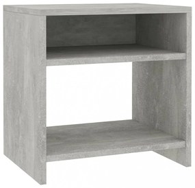 betonszürke szerelt fa éjjeliszekrény 40 x 30 x 40 cm