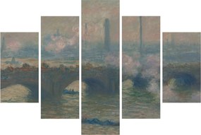 Kép - Claude Monet, Waterloo Bridge, Gray Day, reprodukciók (150x105 cm)