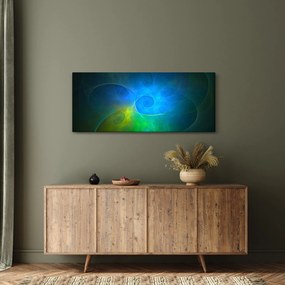 Kék absztrakció képe (120x50 cm)
