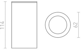 RED - Design Rendl - R12043 - Spotlámpa MOMA 1xGU10/35W/230V fehér