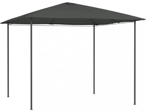 antracitszürke pavilon 3 x 3 x 2,6 m 160 g/m²