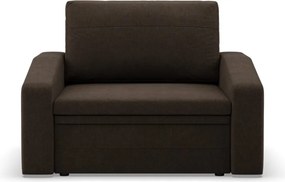 Vertico fekvőfotel, 90 cm széles, fonott, barna