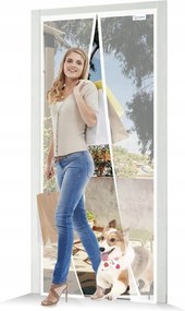 Mágneses szúnyogháló ajtóra 95x210 cm JOY2SEE Fehér Rovarháló