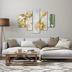 Kép - virágzó kaktuszok, vintage (150x105 cm)