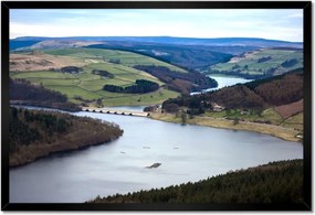 Poszterek keretben 60x40 Tájkép folyóval