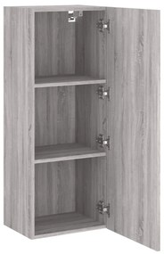 szürke sonoma színű szerelt fa TV-szekrény 40,5 x 30 x 102 cm