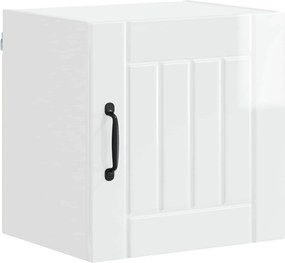 vidaXL Konyhaszekrény Magas Fényű Fehér 40 x 31 x 40 cm Faanyag