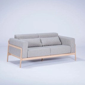 Fawn szürke kanapé tölgyfából, 180 cm - Gazzda