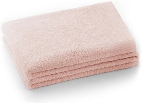 Világos rózsaszín frottír pamut fürdőlepedő 70x140 cm Amari – Restilo