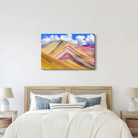 Kép - Rainbow Mountain, Peru (90x60 cm)