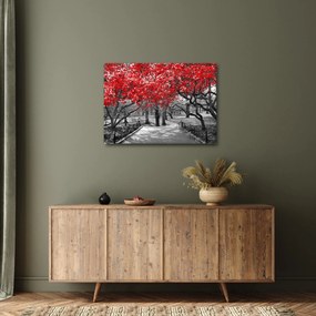 Kép - vörös fák,Central Park, New York (70x50 cm)