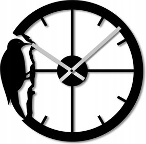 Falióra 50 cm Fa Falióra Fekete Nagy Fa Madár Madarak