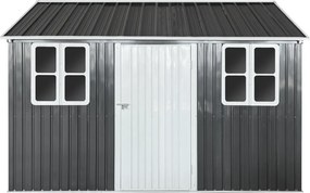 Fém kerti szerszámtároló ház, antracit, 3,6x3,1x2,5 m, GABKO