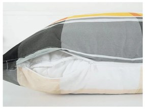 Narancssárga egyszemélyes krepp ágyneműhuzat 140x200 cm Orabge Kube – B.E.S.