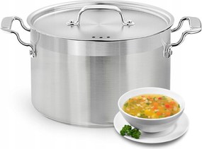 Acél Fazék Fedővel 4L Indukciós Fogantyú Nutrichef