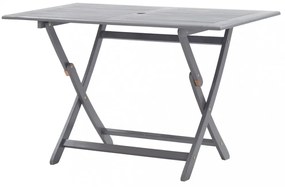 tömör akácfa összecsukható kerti asztal 120 x 70 x 75 cm