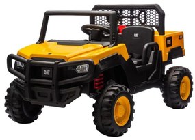Elektromos CAT autó 60W/7500 mAh sárga/fekete + távirányító