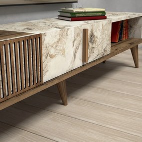 Milan White Marble TV-állvány
