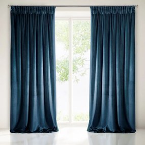 Gyönyörű kék színű sötétítő függöny 140 x 270 cm