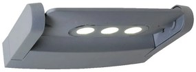 PREZENT 70123 AWAY Modern Kültéri Fali Lámpa Átlátszó, Ezüst LED IP44