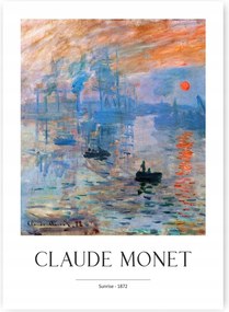 Claude Monet Napfelkelte Poszter 59,4x42cm #290