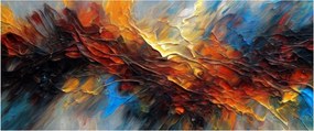 Kép - Színes textúra (120x50 cm)