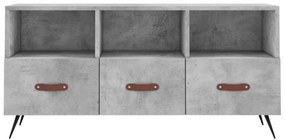 betonszürke szerelt fa TV-szekrény 102 x 36 x 50 cm