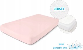 Higiéniai alátét Vízhatlan lepedő 60x120x10 Jersey rózsaszín