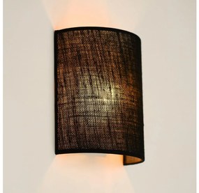 Brilagi - Fali lámpa SEMI 1xE27/15W/230V, 20 cm, fekete