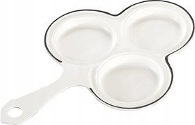 Öntöttvas zománcozott palacsintasütő cseh zománc Gourmetina Pavla Papírfehér