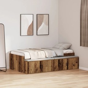Tároló Ágykeret Régi Fa 80x200 cm