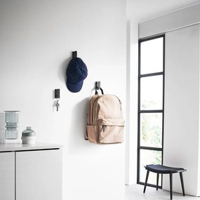 Fekete fali fém akasztó szett 3 db-os Tower – YAMAZAKI