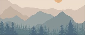 Kép - Türkiz hegység N⁰1 (120x50 cm)