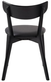 Fekete étkezőszék szett 2 db-os Pero – Unique Furniture
