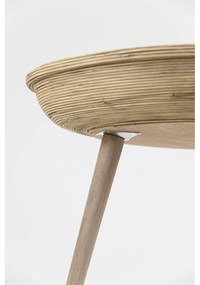 Rattan kerek tárolóasztal szett 2 db-os ø 56 cm Colon – Light &amp; Living