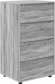 vidaXL Tároló szekrények 2 pcs Szürke Sonoma 60 x 48 x 105 cm Faanyag