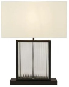 Searchlight EU54210BK - Asztali lámpa CLARENDON 1xE27/60W/230V fekete