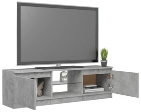 szürke TV-szekrény LED-világítással 120 x 30 x 35,5 cm