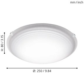 Eglo 95672 - LED Mennyezeti lámpa MARGITTA 1 LED/8,2W/230V