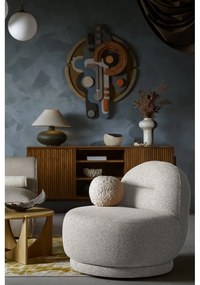 Világosszürke fotel Ovo – Miuform