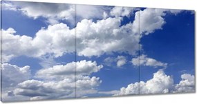 Vászonkép 60x30 Gömbölyű felhők Égbolt