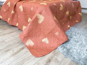 Ágytakaró ORANGE HEART, rózsaszín Méret: 170 x 210 cm